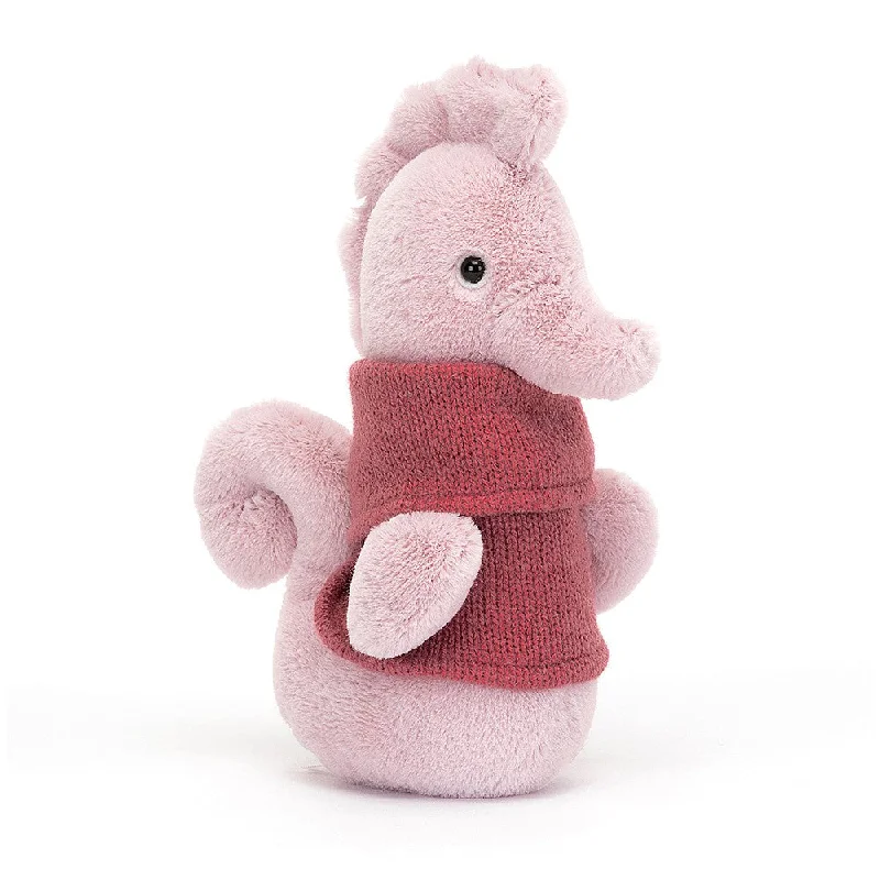 Huggable and comforting Jellycat creationsJellycat Cozy Crew Seahorse