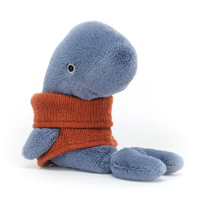 Soft and squishy plush crittersJellycat Cozy Crew Whale - H18cm