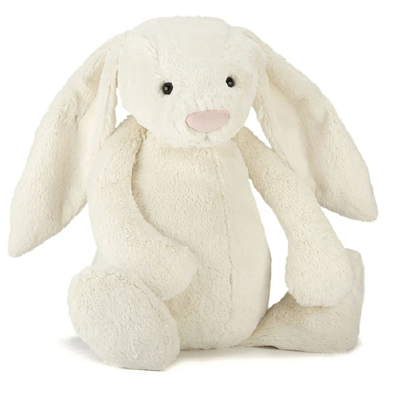 Huggable and charming Jellycat beloved by all ages.Jellycat Cream Medium Bashful Bunny 31cm
