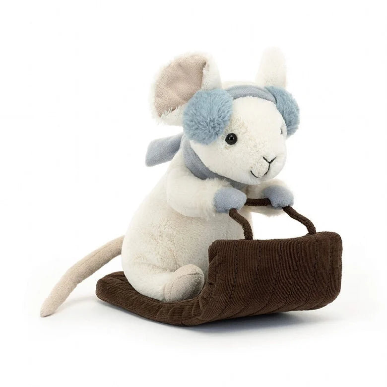 Adorable and snuggly Jellycat toysJellycat Merry Mouse Sledging' max 1 per customer