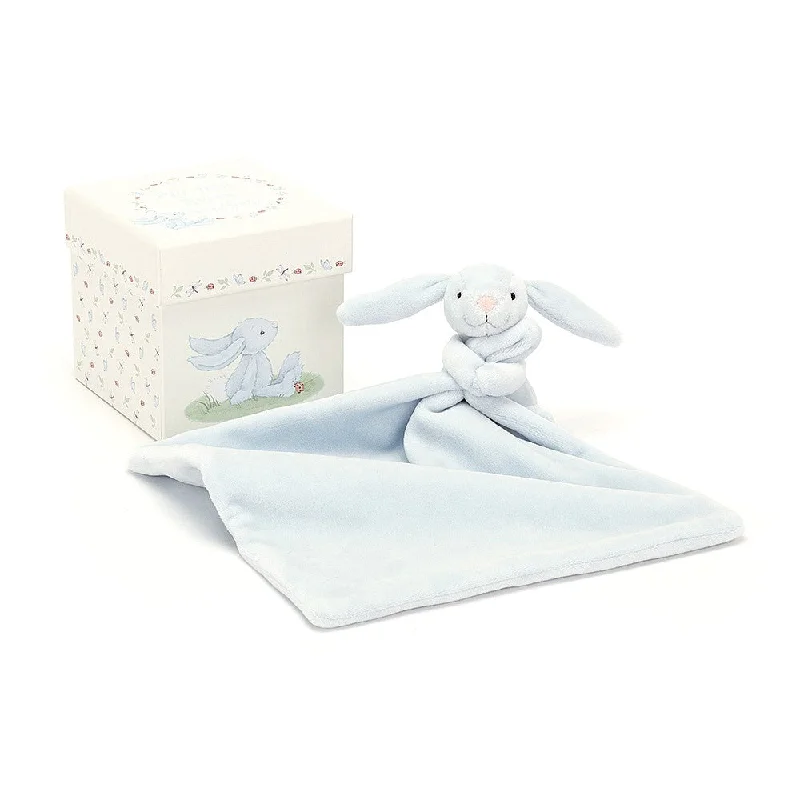 Cuddly and comforting plush charactersJellyCat My First Blue Bunny Soother