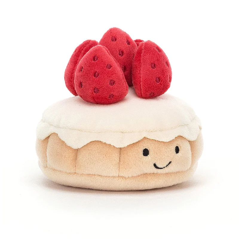 Endearing and lovable stuffed toysJellycat Pretty Patisserie Tarte Aux Fraises - H7cm