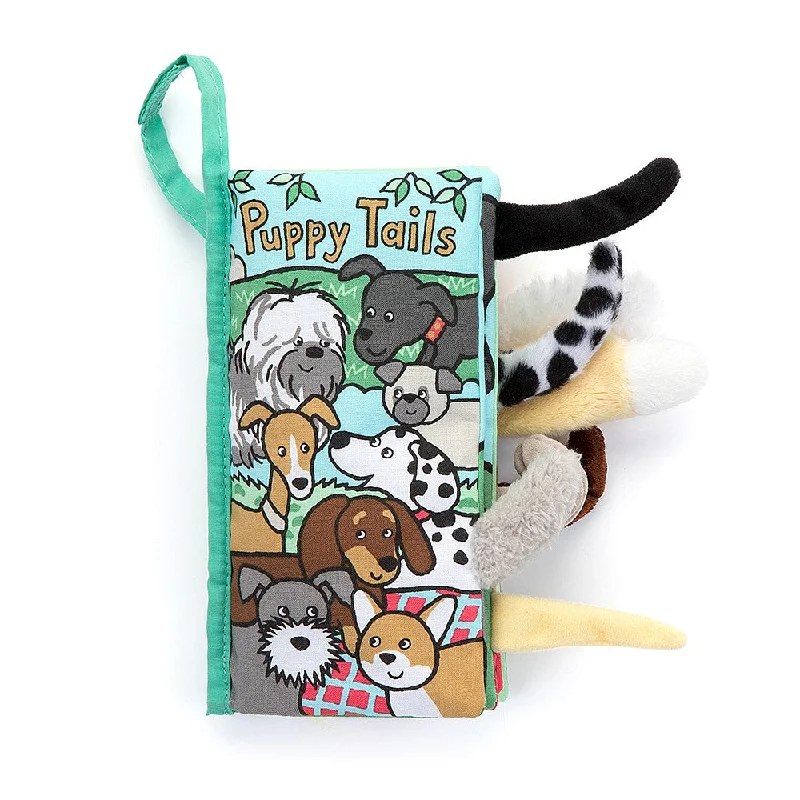 Fluffy and comforting Jellycat superior materialsJellycat Puppy Tails Book