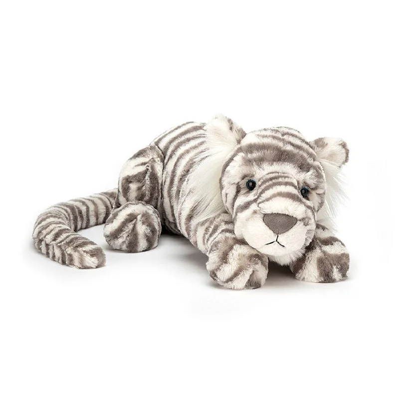 Playful and cheerful stuffed creaturesJellyCat Sacha Snow Tiger - Little H27CM