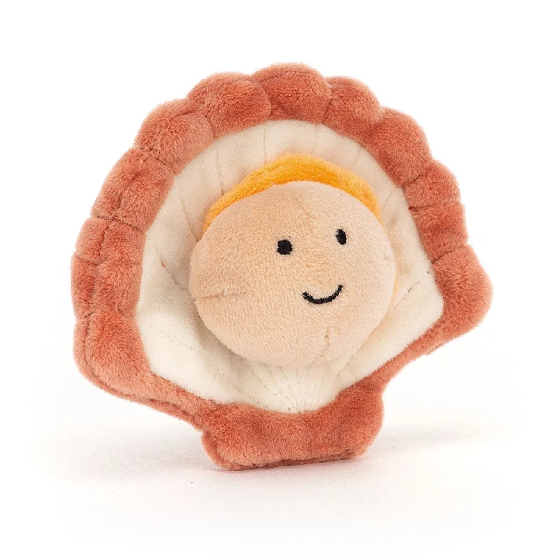 Friendly and approachable plush friendsJellyCat Sensational Seafood Scallop - H8CM