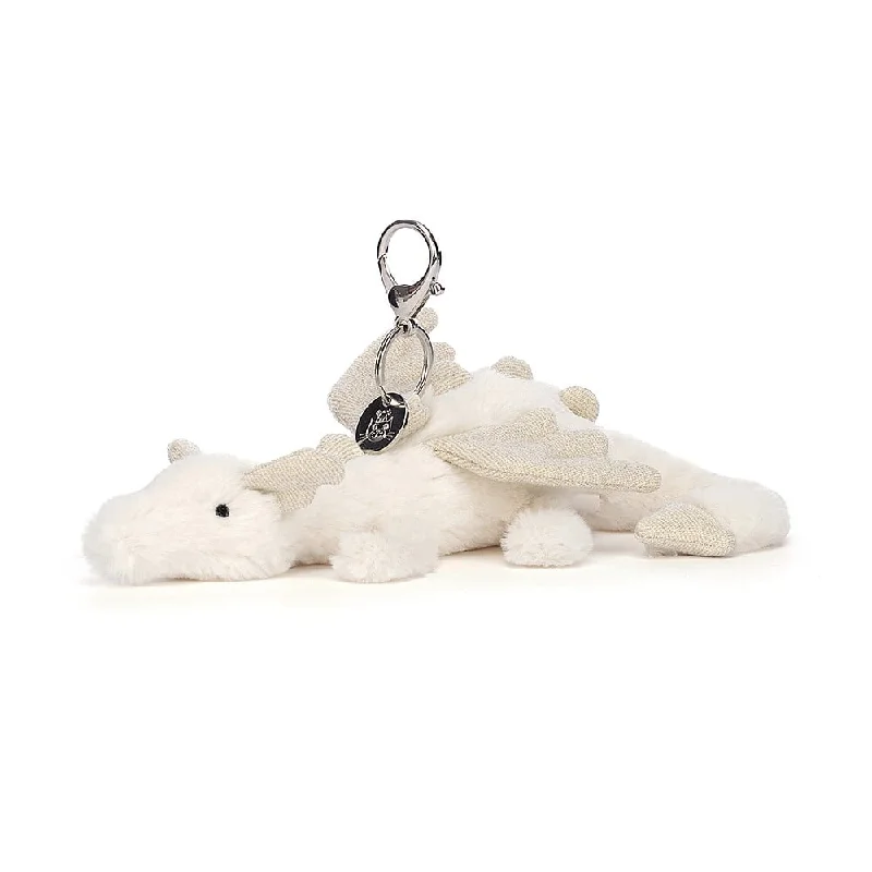 Soft and charming Jellycat designsJellycat Snow Dragon Bag Charm