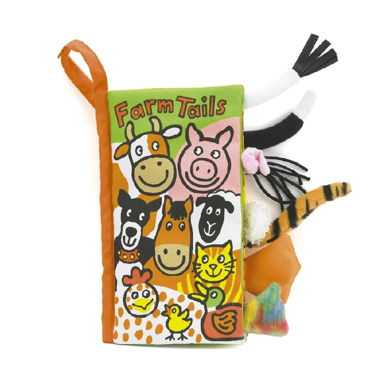 Fluffy and comforting Jellycat superior materialsJellycat Farm Tails - Soft Activity Book