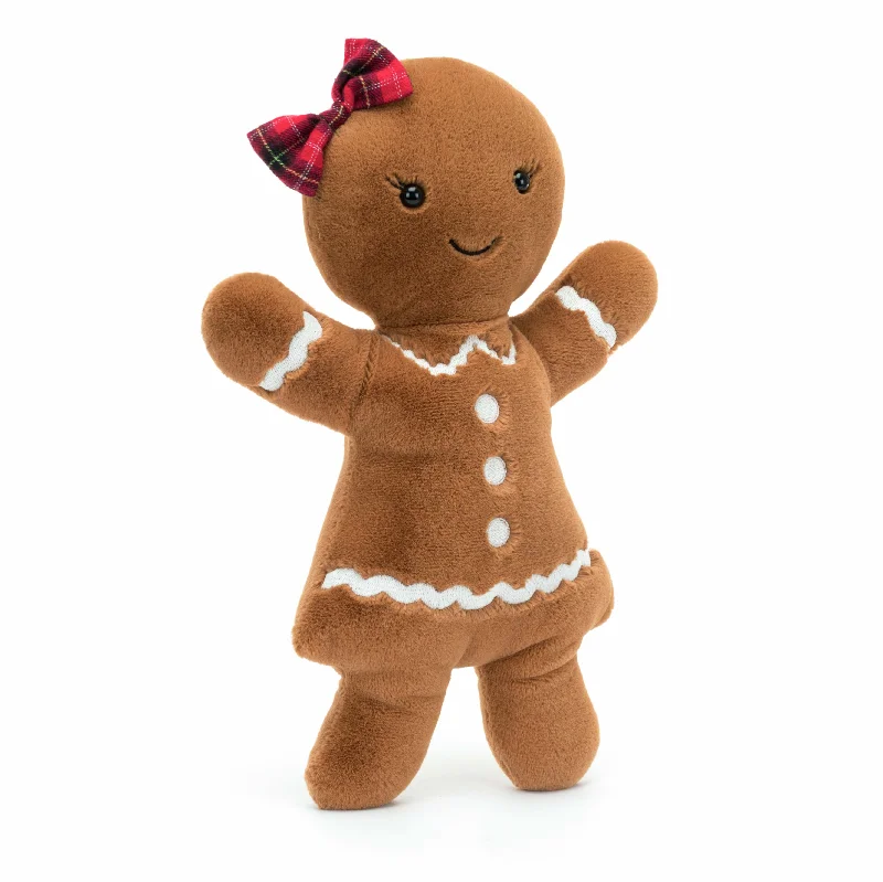 Cuddly and endearing Jellycat timeless appealJolly Gingerbread Ruby