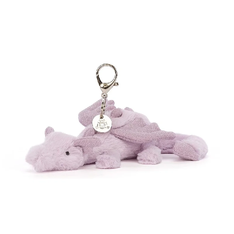 Cozy and delightful Jellycat companionsLavender Dragon Bag Charm max 1 per customer