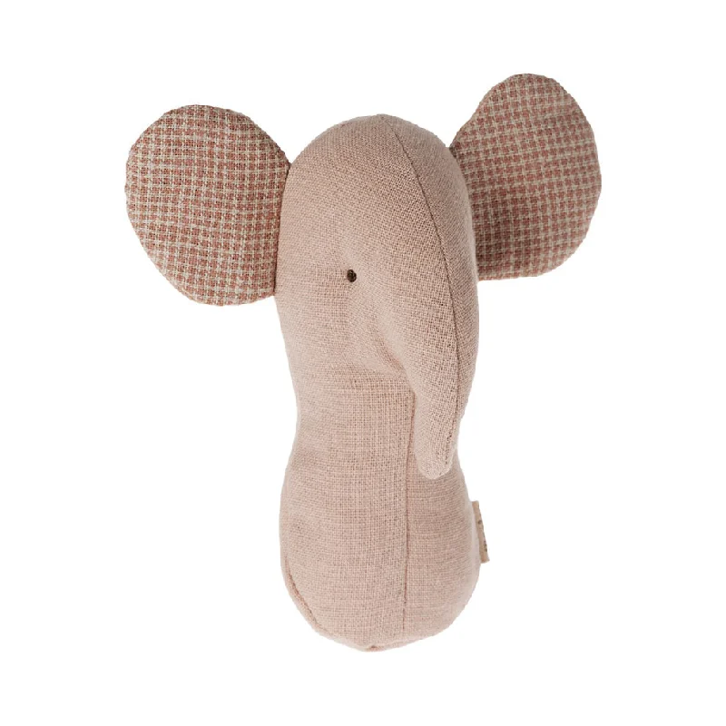 Delightful and enchanting plush friendsMaileg Lullaby Friends, Elephant Rattle - Rose