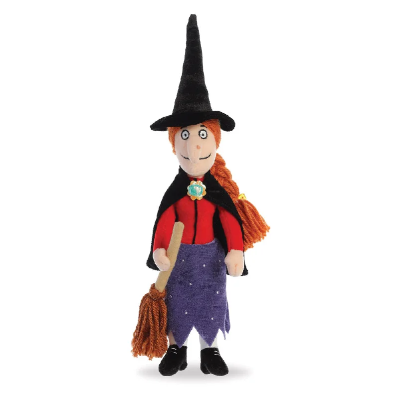 Playful and cheerful stuffed creaturesRoom on the Broom - Witch w/ Broom Soft Toy