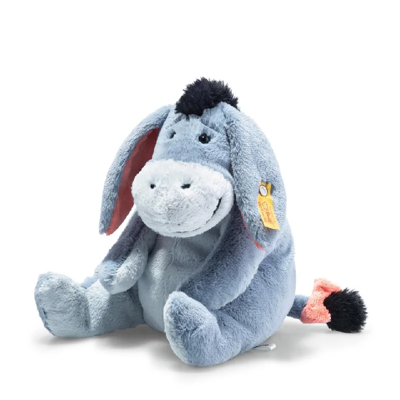 Fluffy and warm toy companionsSteiff Disney Eeyore 25cm blue-grey sitting