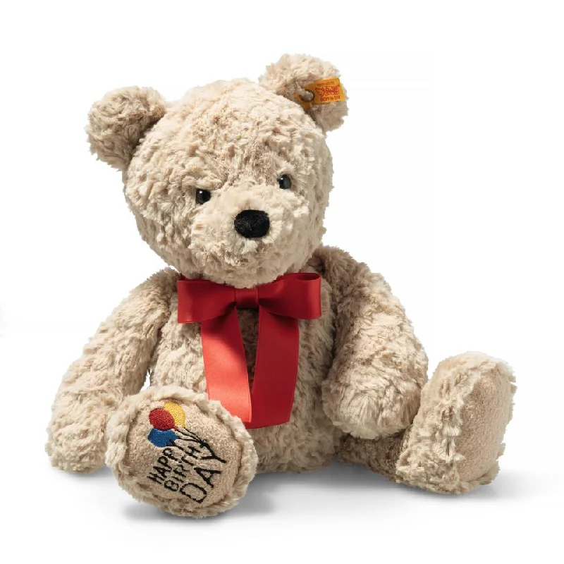 Huggable and cozy plush toysSteiff Jimmy Teddy Bear 35cm beige Birthday Bear