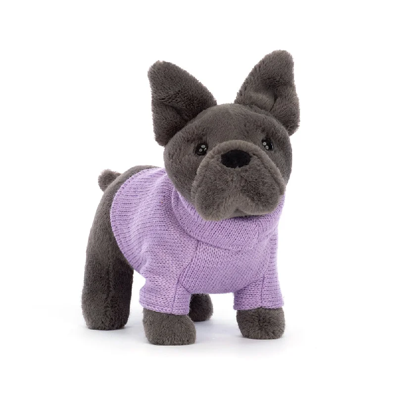 Fluffy and comforting Jellycat superior materialsSweater French Bulldog Purple
