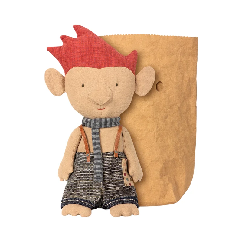 Friendly and approachable plush friendsTroll With Blue Scarf