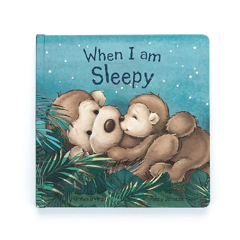 Adorable and plush Jellycat emotional support friendsWhen I Am Sleepy Jellycat Board Book