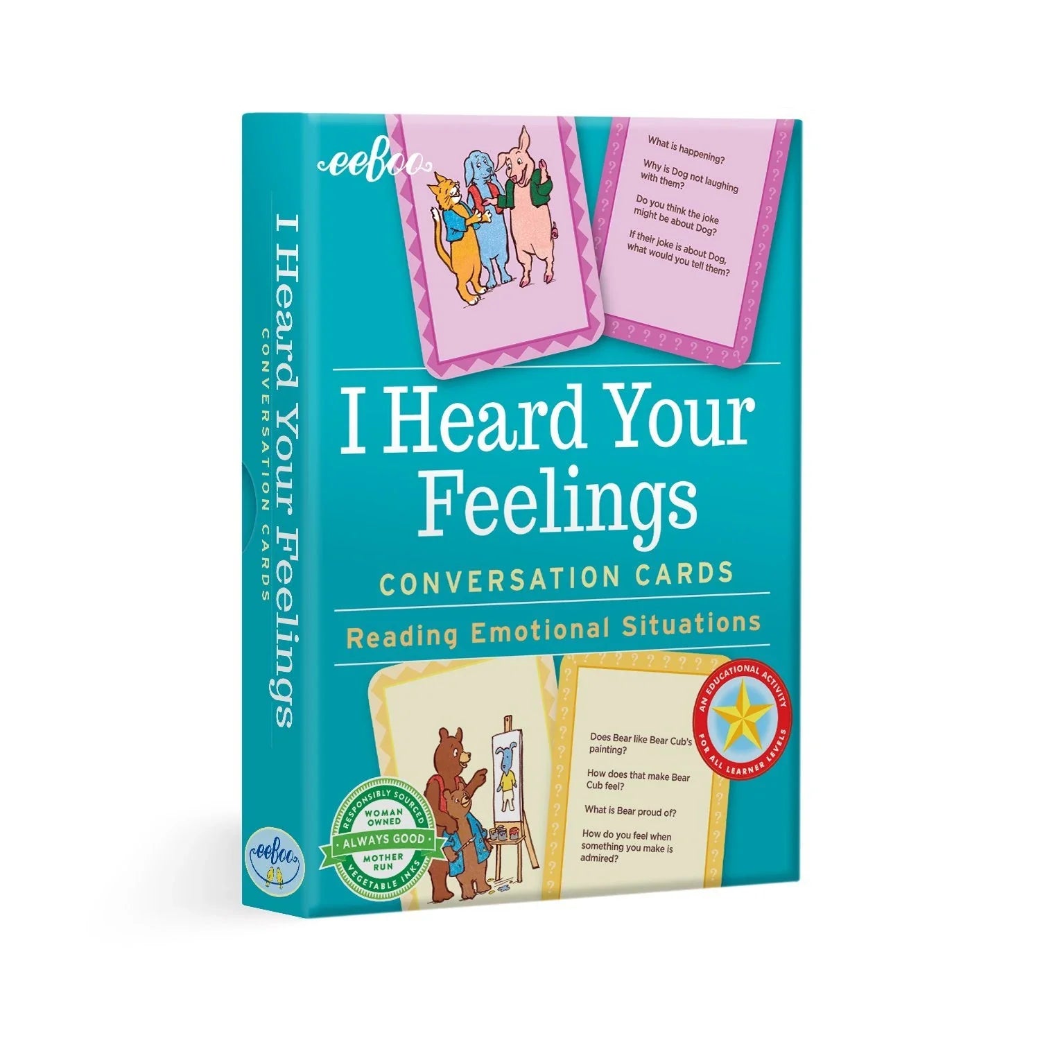 Thought-provoking children's literature Thought-provoking children's literature Conversation Cards, I Heard Your Feelings Cards