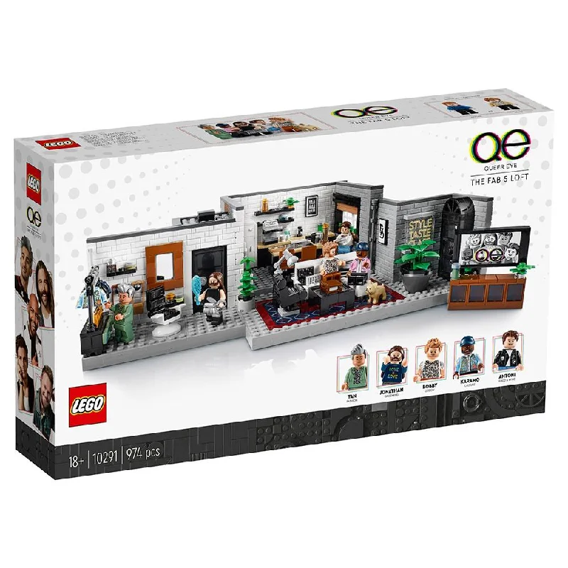 Promoting environmental awareness LEGO10291 LEGO QUEER EYE - THE FAB 5 LOFT
