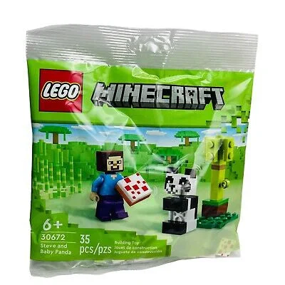 Encouraging teamwork LEGO games30672 Steve and Baby Panda