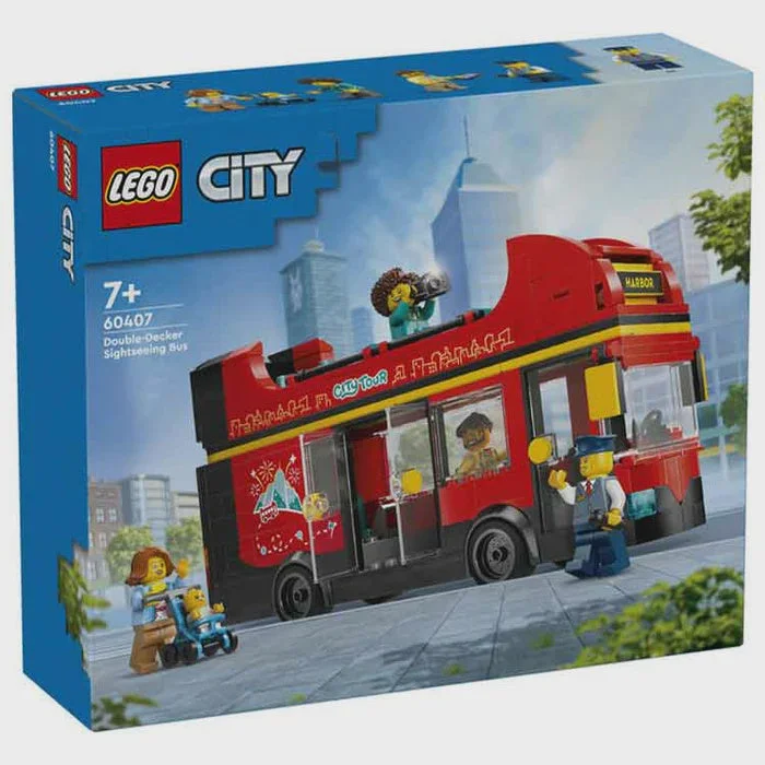 Encouraging teamwork LEGO gamesLego City - Red Double-Decker Sightseeing Bus 60407