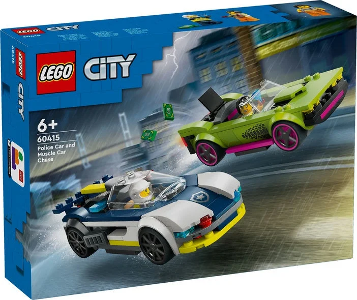 Age-appropriate LEGO toysLego City - Police Car and Muscle Car Chase 60415