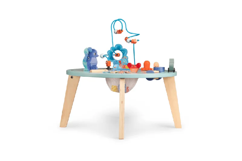 safe and durable wooden toys                   Aventures de Paulie - Activity Table