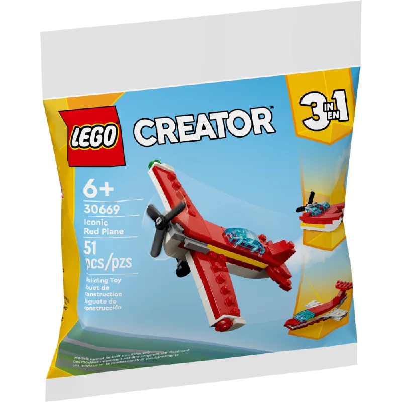 Customizable and personalized LEGO optionsLEGO® Promocionales: Avión Rojo Clásico