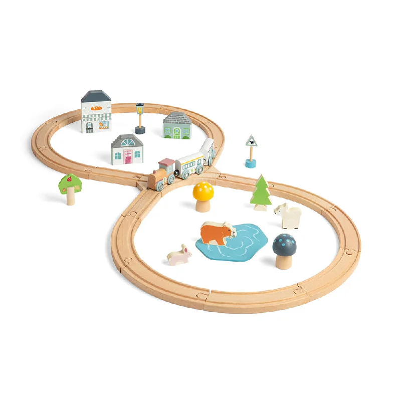 safe and child-appropriate wooden toys for different stages of development Bigjigs Toys Woodland Animal Wooden Train Set safe and child-appropriate wooden toys for different stages of development Bigjigs Toys Woodland Animal Wooden Train Set