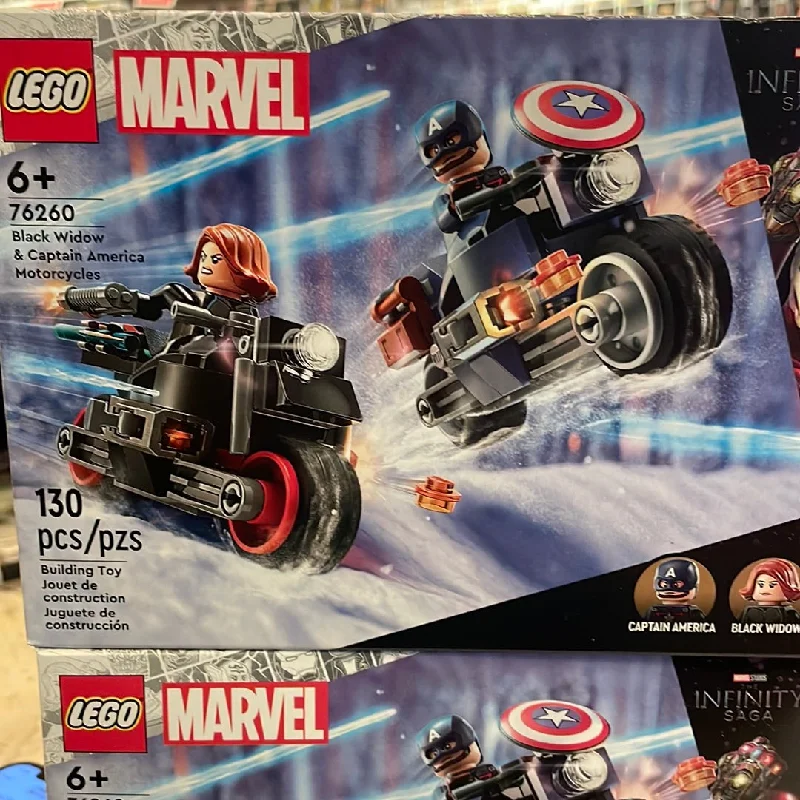 Offering hours of entertainment LEGOBrickhouse 76260 Marvel lego Black Widow and Captain America motorcycles Offering hours of entertainment LEGOBrickhouse 76260 Marvel lego Black Widow and Captain America motorcycles