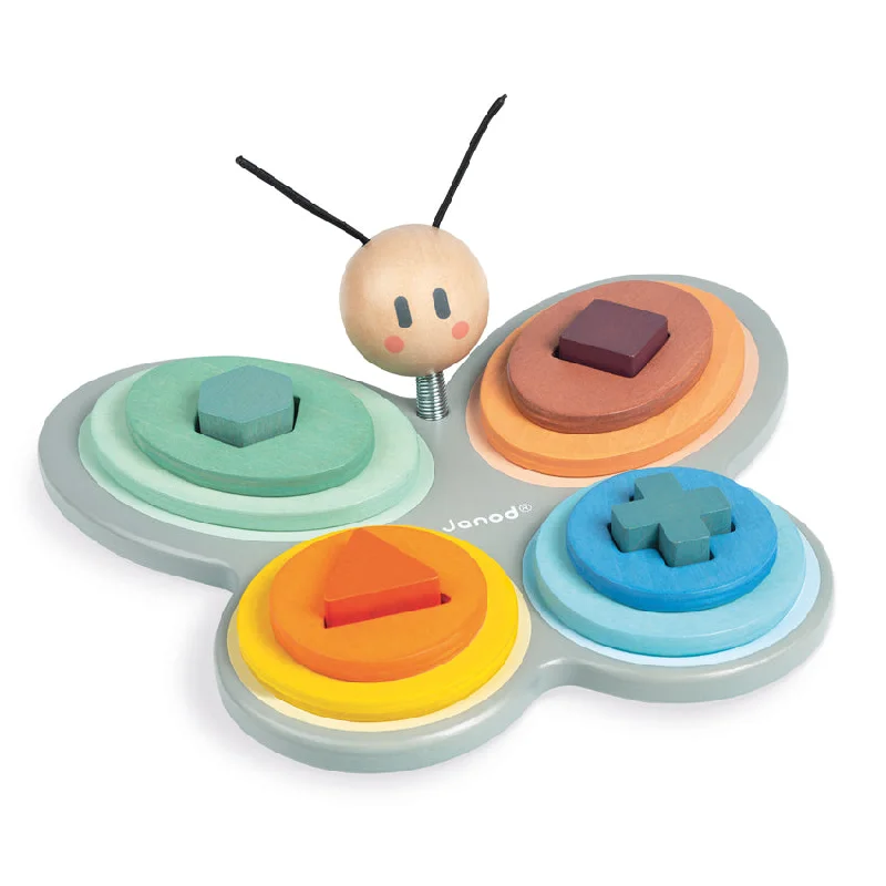 historically inspired wooden toys that teach history                   Cocoon Butterfly Shapes