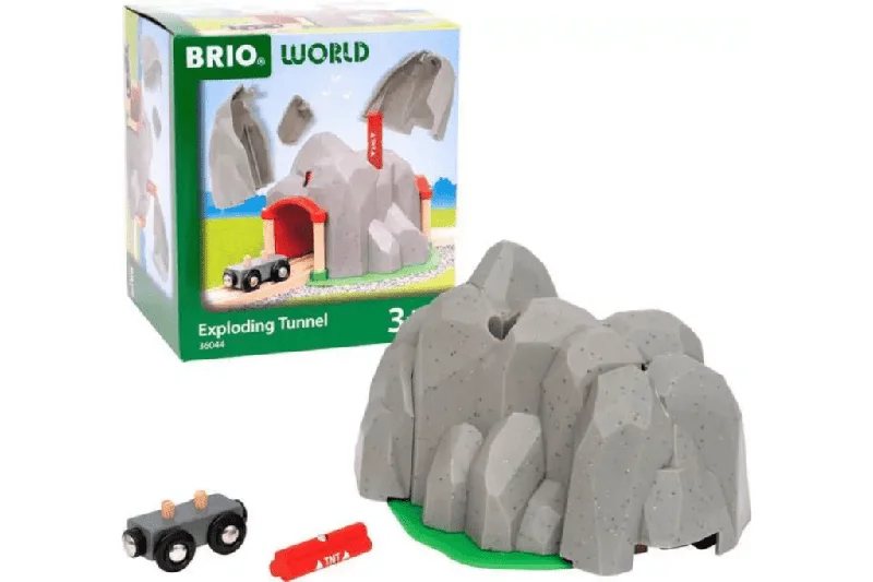 safe and non-toxic wooden toys for babies                   Dynamite Mountain Tunnel