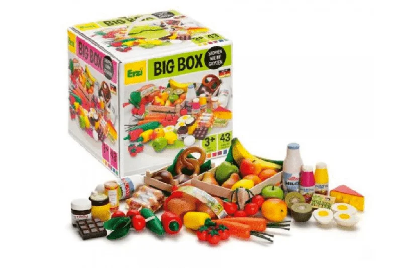 sustainable wooden toys                   Erzi BIG Box of Wooden Food