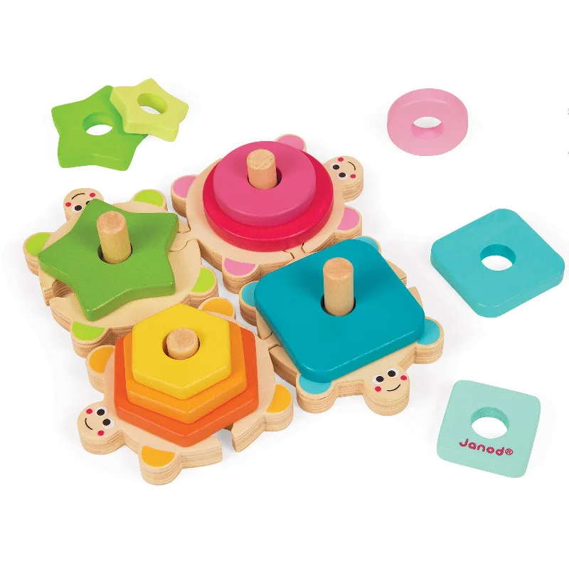 robust and durable wooden toys that withstand the test of time Janod I Wood Stackable Turtles robust and durable wooden toys that withstand the test of time Janod I Wood Stackable Turtles