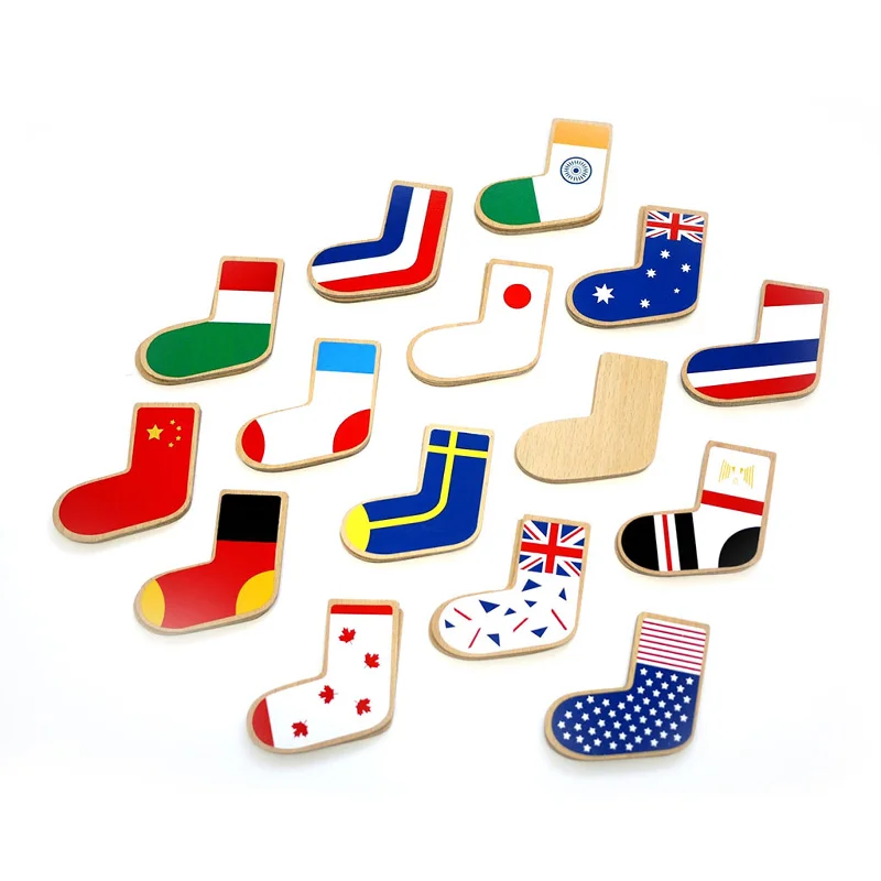 environmentally conscious wooden toys                 kiko+ & gg* Step To The World Wooden Memory Game
