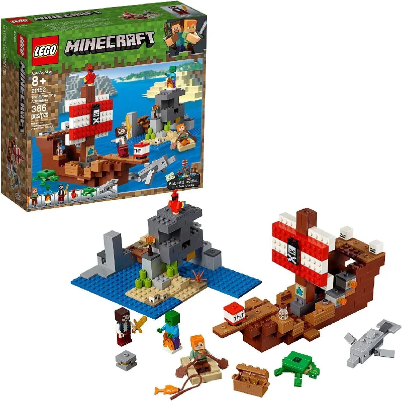 Promoting fine motor skills LEGO setsLEGO MINECRAFT 21152 The Pirate Ship Adventure