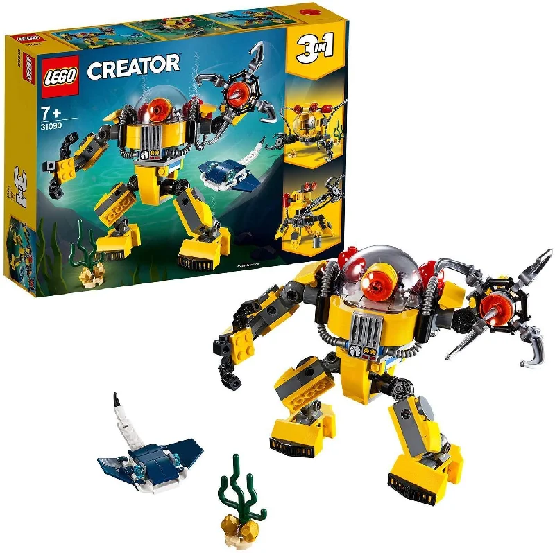 Promoting fine art skills LEGO modelsLEGO CREATOR 3in131090 Underwater Robot Crane and Submarine Promoting fine art skills LEGO modelsLEGO CREATOR 3in131090 Underwater Robot Crane and Submarine