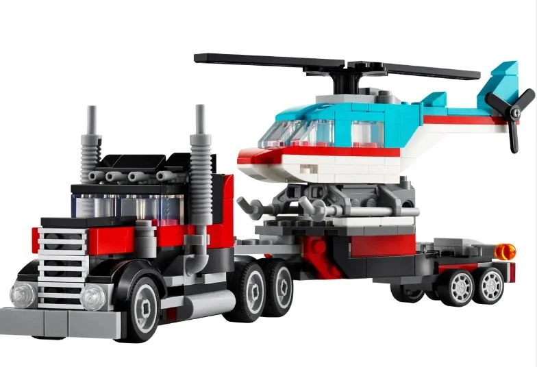 Captivating and enchanting LEGO worldsLEGO 31146 FLATBED TRUCK WITH HELICOPTER