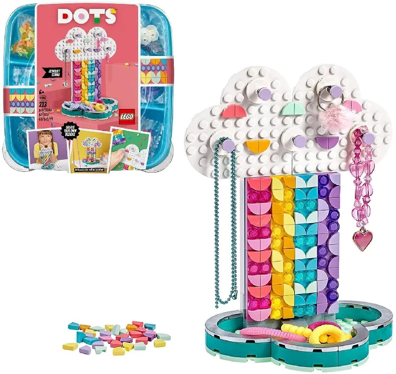 Universally loved LEGO toysLEGO DOTS 41905 Rainbow Jewellery Stand
