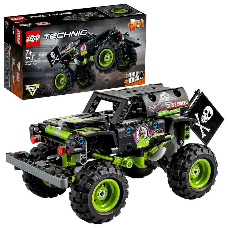 Encouraging exploration and discovery LEGOLEGO 42118 Technic Monster Jam Grave Digger Truck Toy to Off-Road Buggy Pull Back 2 in 1 Building Set (212 Pcs)