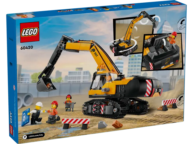 Collectible and valuable LEGO itemsLEGO 60420 - YELLOW CONSTRUCTION EXCAVATOR