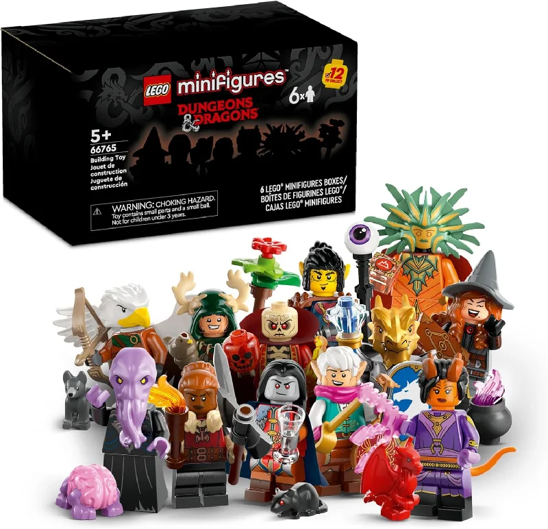 Promoting emotional regulation LEGOLEGO 66765 Minifigures Dungeons & Dragons 6 Pack, Collectible Toy Figures Including Tiefling Sorcerer and Gith Warlock, Party Favors for Kids or Adult Fans