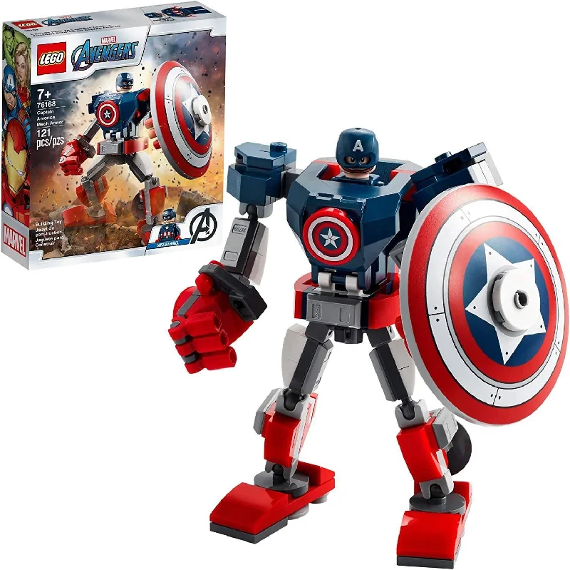 Adorable and charming LEGO charactersLEGO MARVEL 76168 Captain America Mech Armor