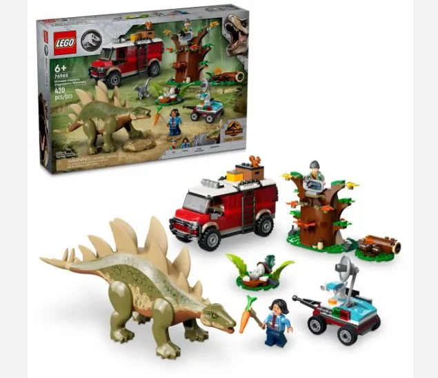 Thematically rich LEGO setsLEGO 76965 DINOSAUR MISSIONS STEGOSAURUS DISCOVERY