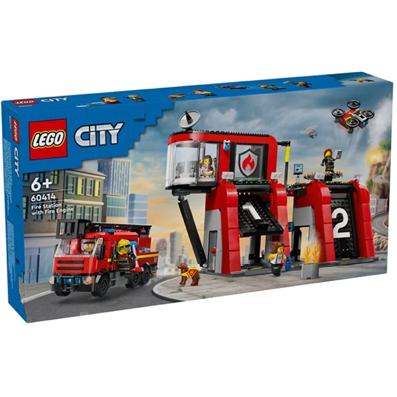 Family-friendly LEGO experiencesLEGO® City Brandstation med Brandbil