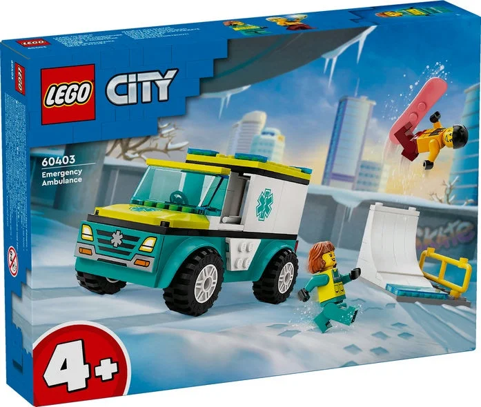 Endlessly customizable LEGO setsLego City - Emergency Ambulance and Snowboarder 60403 Endlessly customizable LEGO setsLego City - Emergency Ambulance and Snowboarder 60403