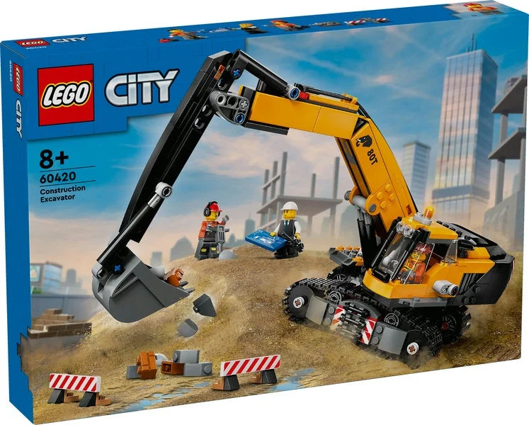 Enhancing cognitive development LEGOLego City - Yellow Construction Excavator: 60420