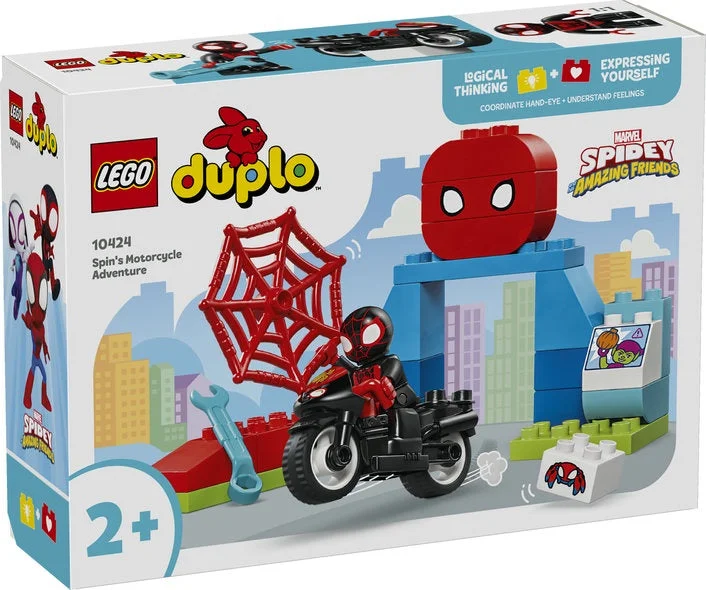 Time-honored LEGO traditionsLego Duplo - Spidey and his Amazing Friends - Spin's Motorcycle Adventure 10424 Time-honored LEGO traditionsLego Duplo - Spidey and his Amazing Friends - Spin's Motorcycle Adventure 10424