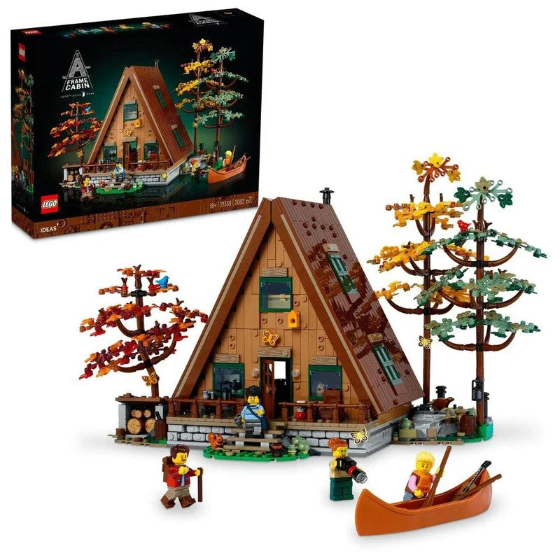 Enhancing problem-solving skills LEGOLEGO Ideas A-Frame Cabin 21338 Building Kit for Adults (2,082 Pieces) -  (COD Not Available)