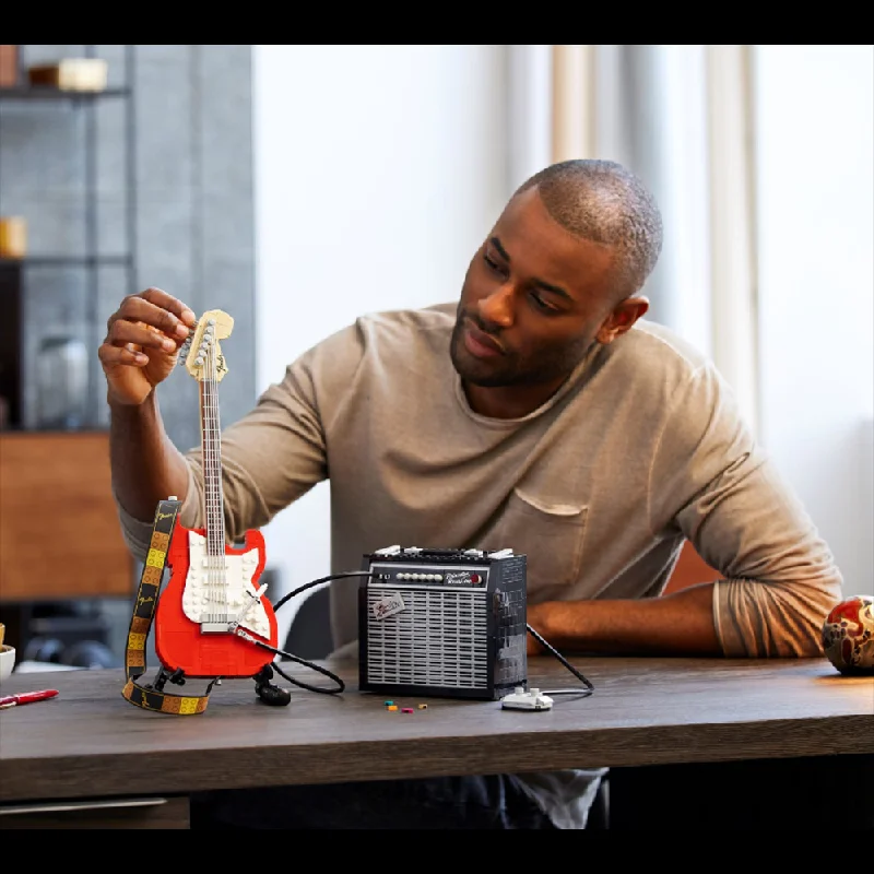 Reflecting popular cultures LEGO themesLEGO Ideas Fender Stratocaster 21329 Guitar Building Blocks Kit (1,079 Pieces) - (COD Not Available) Reflecting popular cultures LEGO themesLEGO Ideas Fender Stratocaster 21329 Guitar Building Blocks Kit (1,079 Pieces) - (COD Not Available)
