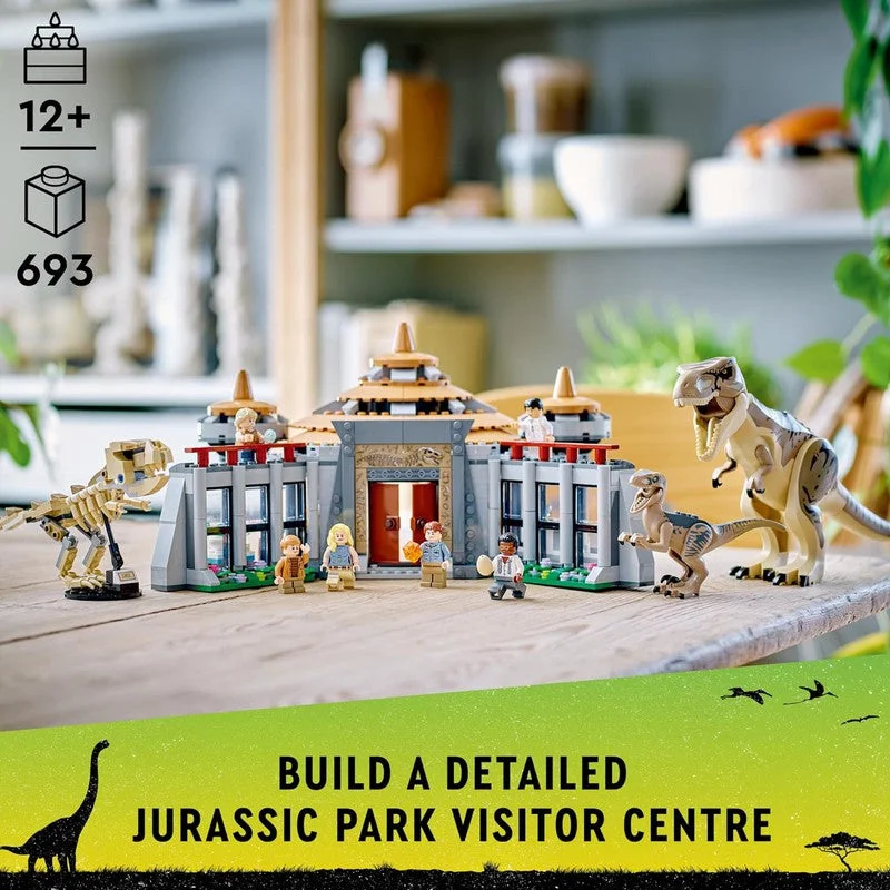 Seamlessly fitting LEGO connectionsLEGO Jurassic Park Visitor Center: T. rex & Raptor Attack 76961 Buildable Dinosaur Toy Building Kit (693 Piece) -m (COD Not Available) - (COD Not Available) Seamlessly fitting LEGO connectionsLEGO Jurassic Park Visitor Center: T. rex & Raptor Attack 76961 Buildable Dinosaur Toy Building Kit (693 Piece) -m (COD Not Available) - (COD Not Available)